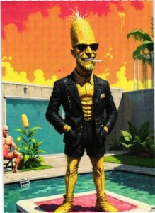 CornPop war a Bad Dude Neuheit Karte - Bild 1 von 4
