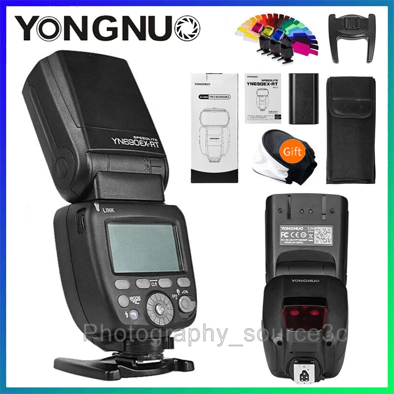 YONGNUO YN690EX-RT TTL Speedlite Flash Light w/2000mAh Li-ion Battery for Canon - Image 1 of 4