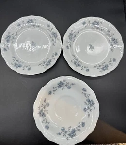 Johann Haviland Blue Garland Desert Plate And Saucer Bavaria Vintage Fine China - Picture 1 of 11