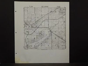 Wisconsin Walworth County Map 1966 Delavan or East Troy Rev. 1982 P3#94 - Bild 1 von 1