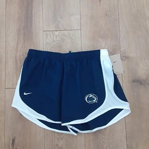 Nike Womens Large Blue Penn State Nittany Lions Womens Tempo Shorts New - Picture 1 of 7