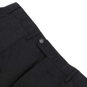 PT01 NWT Flat Front Dress Pants Size 50 34 US Solid Blue Wool Blend - Picture 1 of 11
