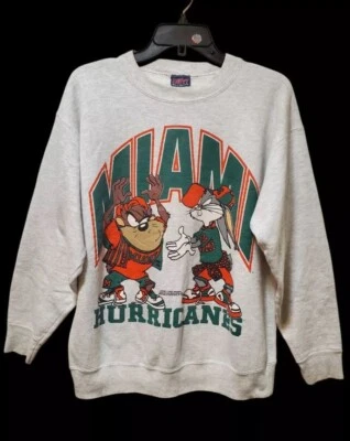 Miami Hurricanes Looney Tunes Sweatshirt S-5XL Gift For Fans VN4350 - Image 1 of 3