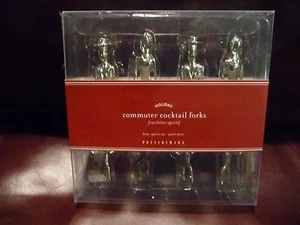 NIB Pottery Barn SET/4 Commuter People Appetizer Cocktail Picks Forks GIFT - Picture 1 of 1
