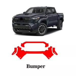 Paint Protection Film Front bumper Clear 2024 2025 Toyota Tacoma TRD Sport - Picture 1 of 5