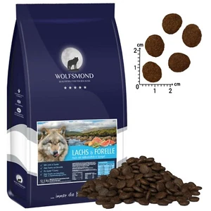 Hundefutter 12 kg Wolfsmond Lachs mit Forelle Getreidefrei Frisch Trockenfutter - Bild 1 von 2