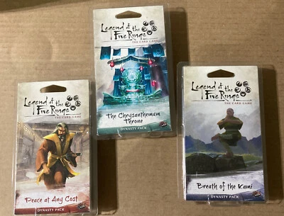 Legend Of The Five Rings. TCG X3 Packs   Dynasty Pack. - Image 1 of 4