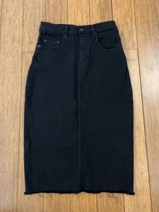 Nobody Denim Black High Rise Slim Fit Pencil Skirt Size 26 (8) - Picture 1 of 6
