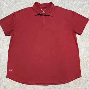 BYLT Polo Shirt Mens 3XL Red Signature Premium Basics Short Sleeve Casual Golf - Picture 1 of 7