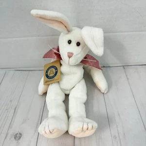 1999 Boyds Bears Baby Boyds weißer Hase Kaninchen Plüschtier Stofftier Harvey 13 Zoll - Bild 1 von 9