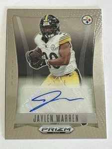 2024 Panini Prizm Deca Firma Jaylen Warren AUTO Pittsburgh Steelers - Foto 1 di 2