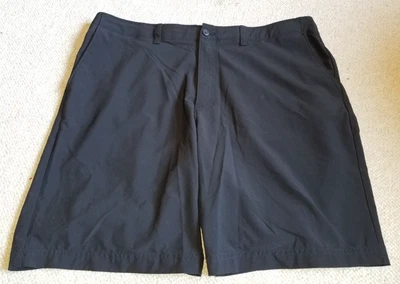 Мужские шорты-GRAND SLAM-GOLF-черные эластичные плоские спереди производительность-36 - Изображение 1 из 4