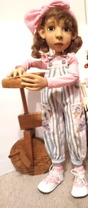 BJD- Overalls Outfit 4 pieces Teddy Trim Connie Lowe Big Stella Size or Similar - Picture 1 of 3