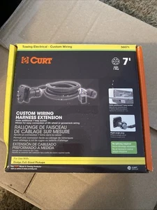 Curt 56071 Black 7' Custom Wiring Harness Extension Dodge Ram 1500 / Ram 2500 - Picture 1 of 2