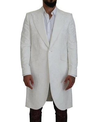 Blazer de hombre Dolce & Gabbana blanco brocado Foto 1 de 4
