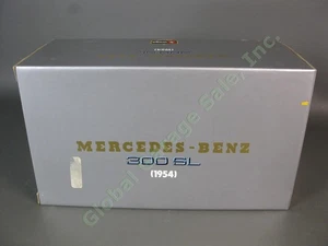 Burago 1954 Silver Mercedes Benz 300 SL 1:18 Die Cast Car Italy Display Stand NR - Picture 1 of 11