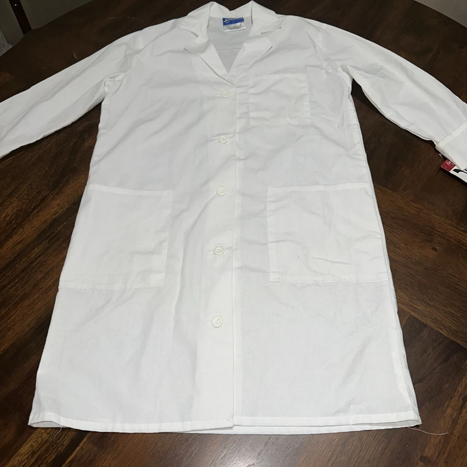 New Men's Full-Length Lab Coat white - Image 1 of 4