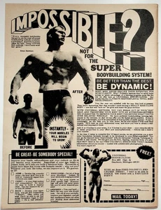 Universal Bodybuilding Vintage Print Ad Muscle Building Brochure 1950s - Picture 1 of 1