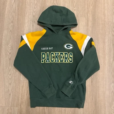 Sudadera con capucha Green Bay Packers verde vintage para hombre talla mediana Foto 1 de 4