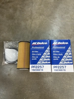 (2) Engine Oil Filters ACDelco GM Original Equipment PF2257 19236616 ^ - Image 1 of 4