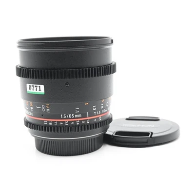 Rokinon 85mm T1.5 AS IF UMC II CINE Lens Canon EF #152 - Image 1 of 4