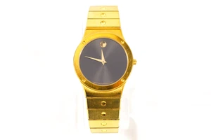 Reloj Pulsera Movado Vintage MOVADO MUSEUM Suizo Todo Tono Dorado Movado 88.A2.876 - Imagen 1 de 9