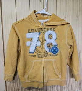 Boys Route 66 Yellow Size 8 Zip Up Hoodie - Picture 1 of 7