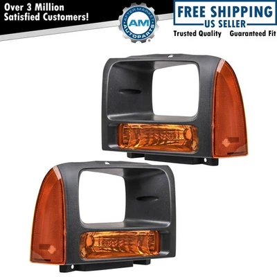 Parking Light Set Fits 2005-2007 Ford F-250 Super Duty F-350 Super Duty - Image 1 of 4