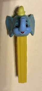 Vintage PEZ Elephant Dispenser No Feet Yellow Hat/stem Blue Head Austria Dumbo - Picture 1 of 5