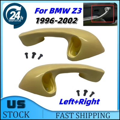 Left+Right For 1996-2002 BMW Z3 TAN Interior Door Pull Handle - Imagem 1 de 4