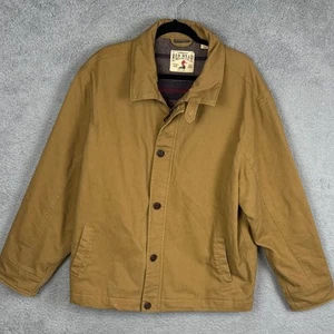 Red Head Men's Wool Lined Barn Coat Brown Canvas Cotton Size XL Rugged Outdoor - Picture 1 of 11