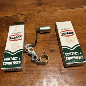 2 contactos y condensadores Texaco originales vintage CC-40 NOS - Imagen 1 de 2