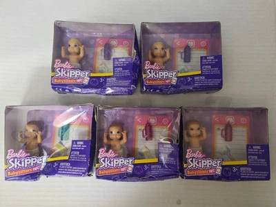 Lot Of 5 Barbie Skipper Babysitters Inc Baby Dolls Bottles Blankets NIB New - Image 1 of 2