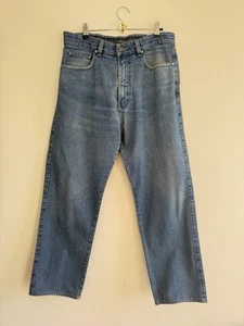 Ermenegildo Zegna 90s Straight Medium Wash Denim Jeans Size 34 D-TK-6297 Italy - Picture 1 of 8