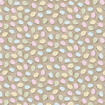 STUDIO E’S Fat Quarter Studio E Bella Bunnies Tossed Eggs Easter Spring 100% Cotton Fabric