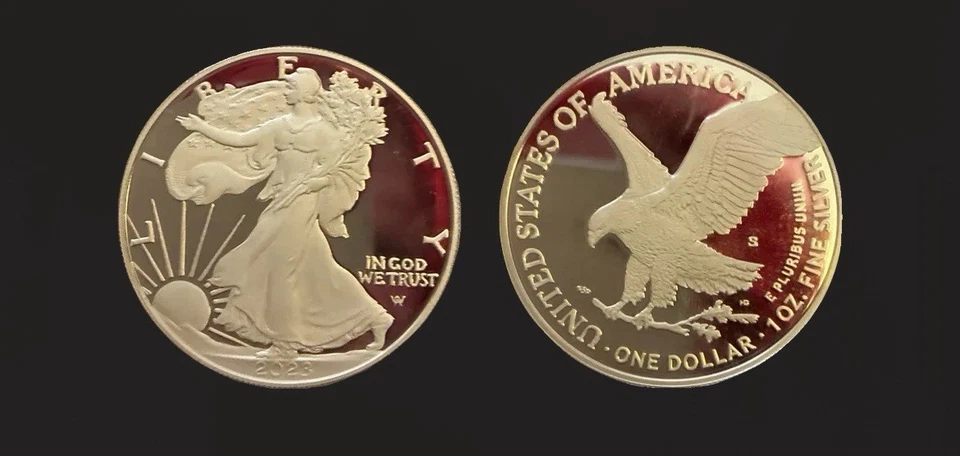 2023 S Silver Eagle Advance Release Pr70DCAM - Image 1 of 1