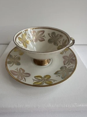 Winterling Marktleuthen Bavaria – Vintage Teetasse mit Untertasse – Gold - Bild 1 von 4