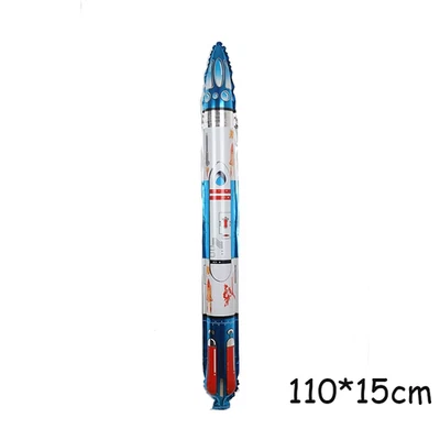 Combat Aircraft Foil Balloons Helicopter Plane Rocket Balloon Baby Shower Kids B - image 1 of 4