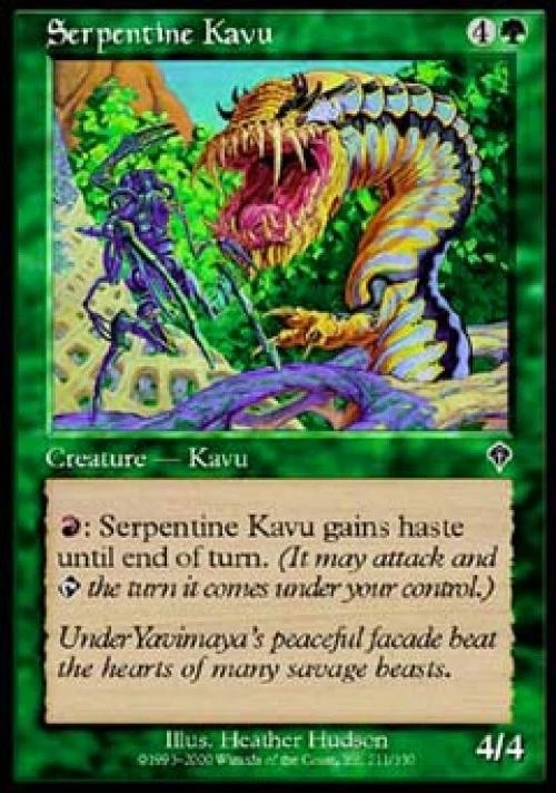 Serpentine Kavu - Light Play MTG Invasion - Image 1 of 1