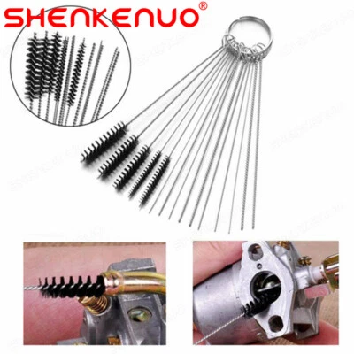 Carburetor Carb Dirt Jet Cleaning Tool Needle Brush Set For Motorcycle ATV Parts - Image 1 of 4