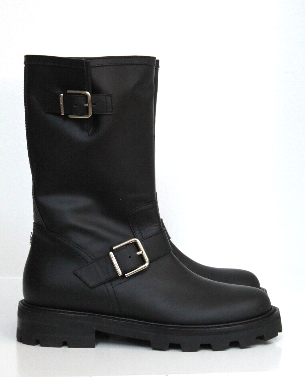 ⭐️JIMMY CHOO BIKERバックルレザーブーツ37⭐️ Jimmy Choo Women's Youth II Double Buckle Moto Boots