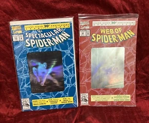 Web of Spider-Man 90 Poly & Spectacular Spider-Man 189 Marvel 1992 - Picture 1 of 5