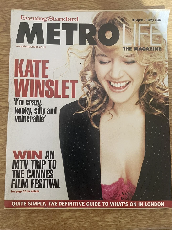 Metro Life London Evening Standard Magazine Kate Winslet 30 April-6 May 2004 New - Image 1 of 1