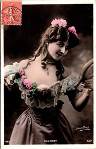 VALFORT: INTÉRPRETE ESCÉNICO: RETRATO DE PAUL BOYER: COLOR TINTADO: RPPC: (1905) - Imagen 1 de 3