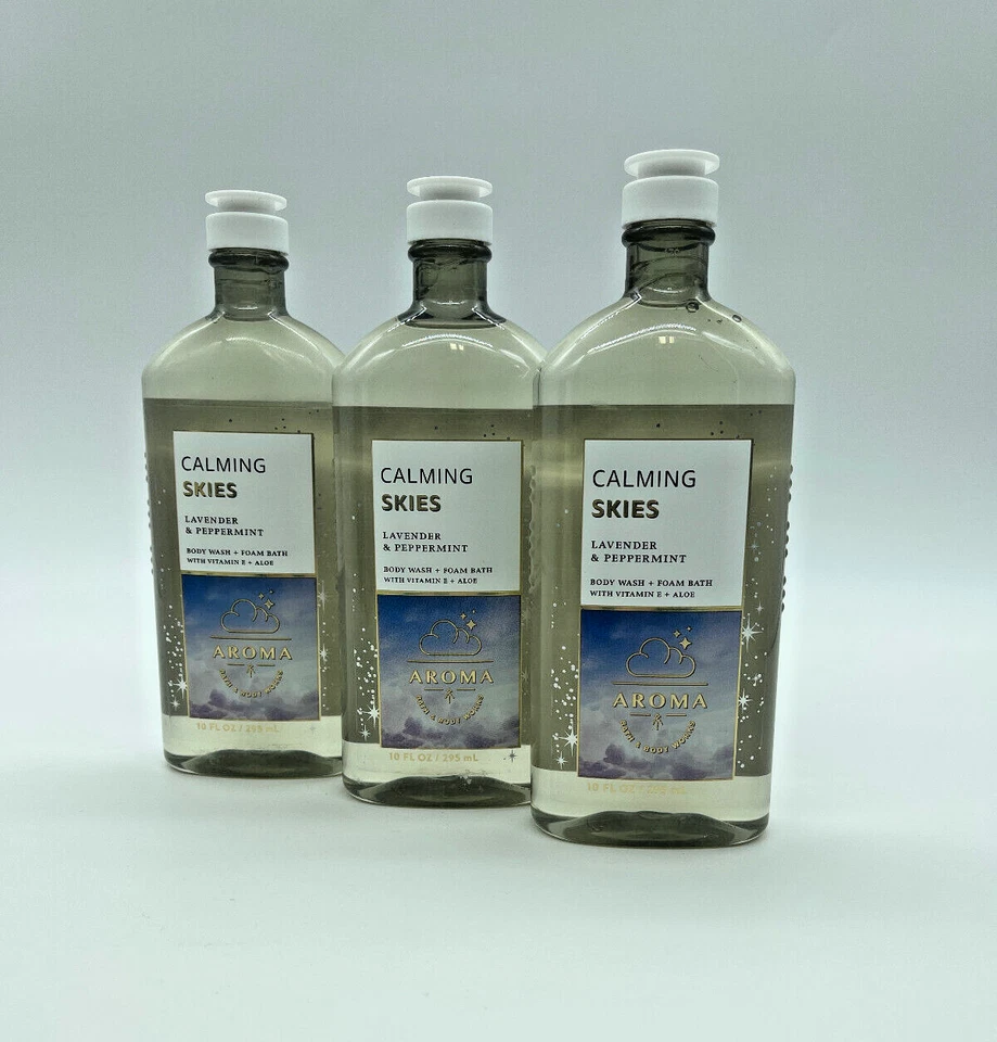 Bath & Body Works Aromaterapia Jabón Corporal Baño Calmante Cielos Lavanda Menta Foto 1 de 1