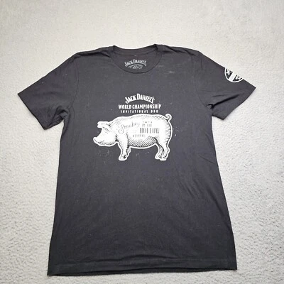 Jack Daniels Shirt Womens Large Black Short Sleeve Graphic Tee Casual - image 1 of 4
