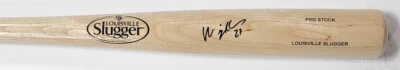 Brewers Shortstop WILLY ADAMES Signed Louisville Slugger Blonde Bat AUTO  - JSA - Image 1 of 2