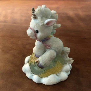 Unicorn figurine Starlight Starbright vtg Enesco "The World Can Be Yours" earth - Picture 1 of 6