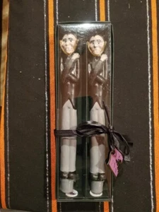  Halloween Spooky Dracula Taper Candle Set 10" Candlesticks Stick Creepy Dead - Picture 1 of 1