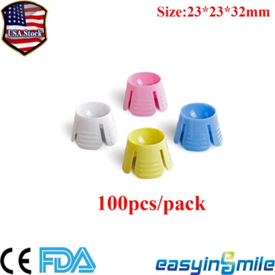 EASYINSMILE Dental Disposable Dappen Dishes Bowls Multi-purpose Prohpy Acrylic Dish 100Pcs
